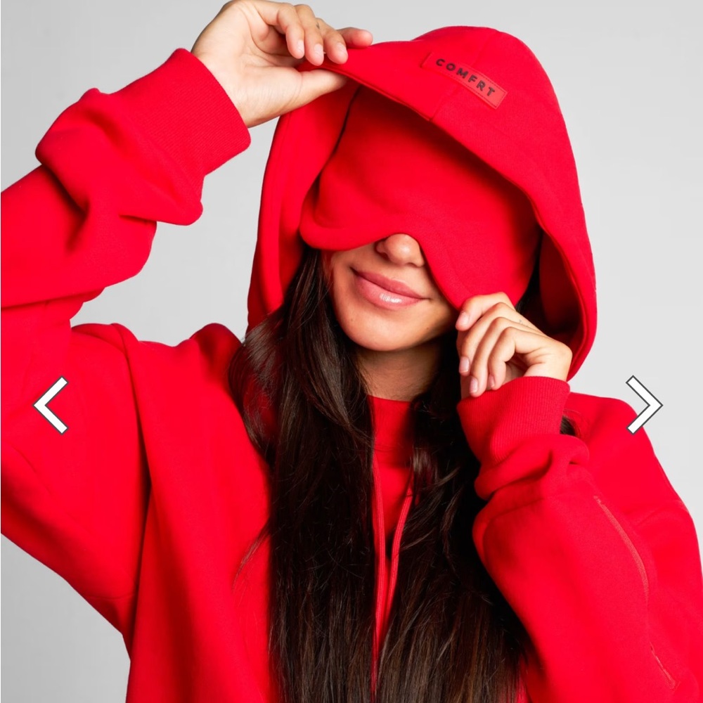 VIRAL COMFRT Red Women's Hoodie